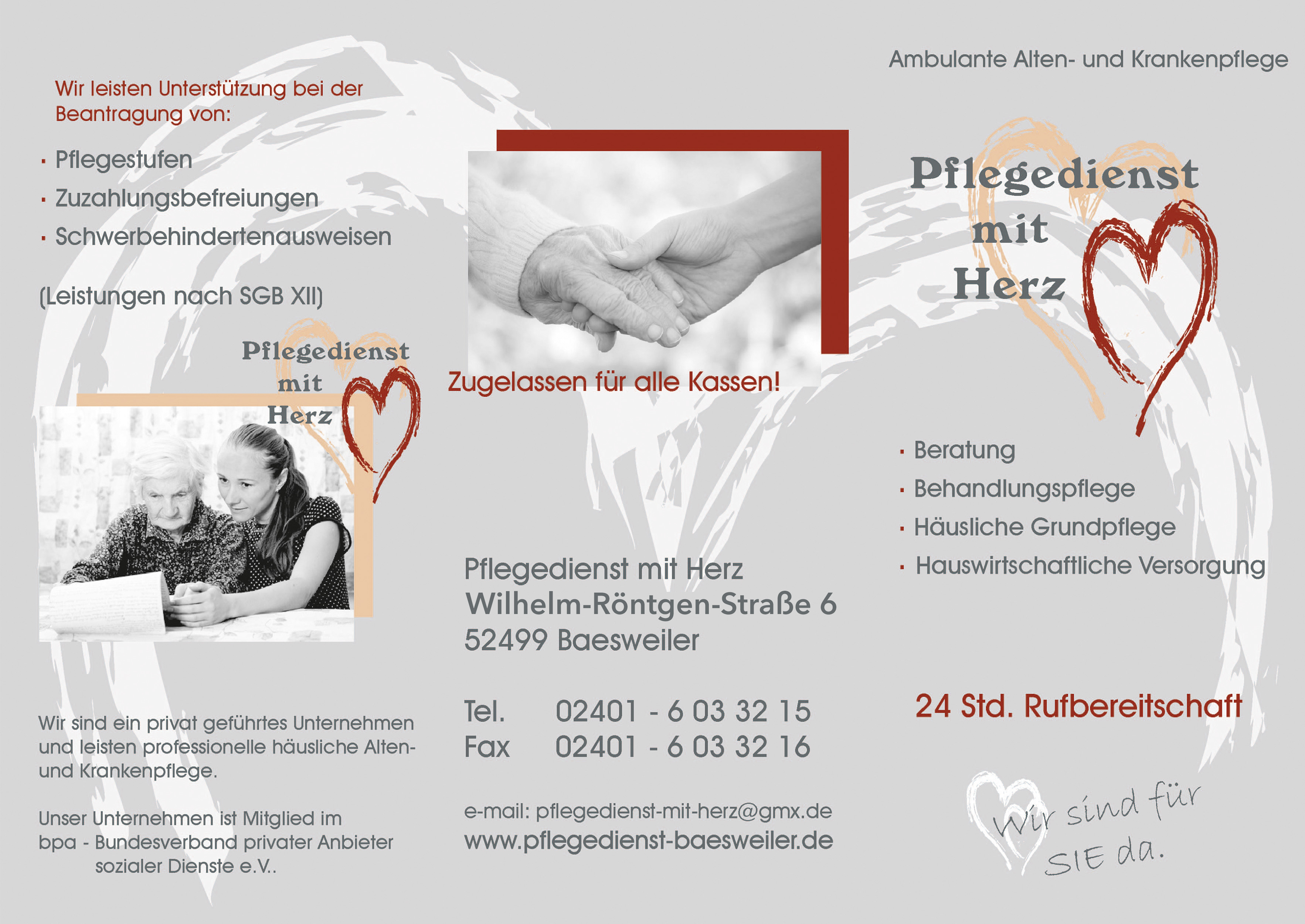Informationsbroschüre in Deutsch